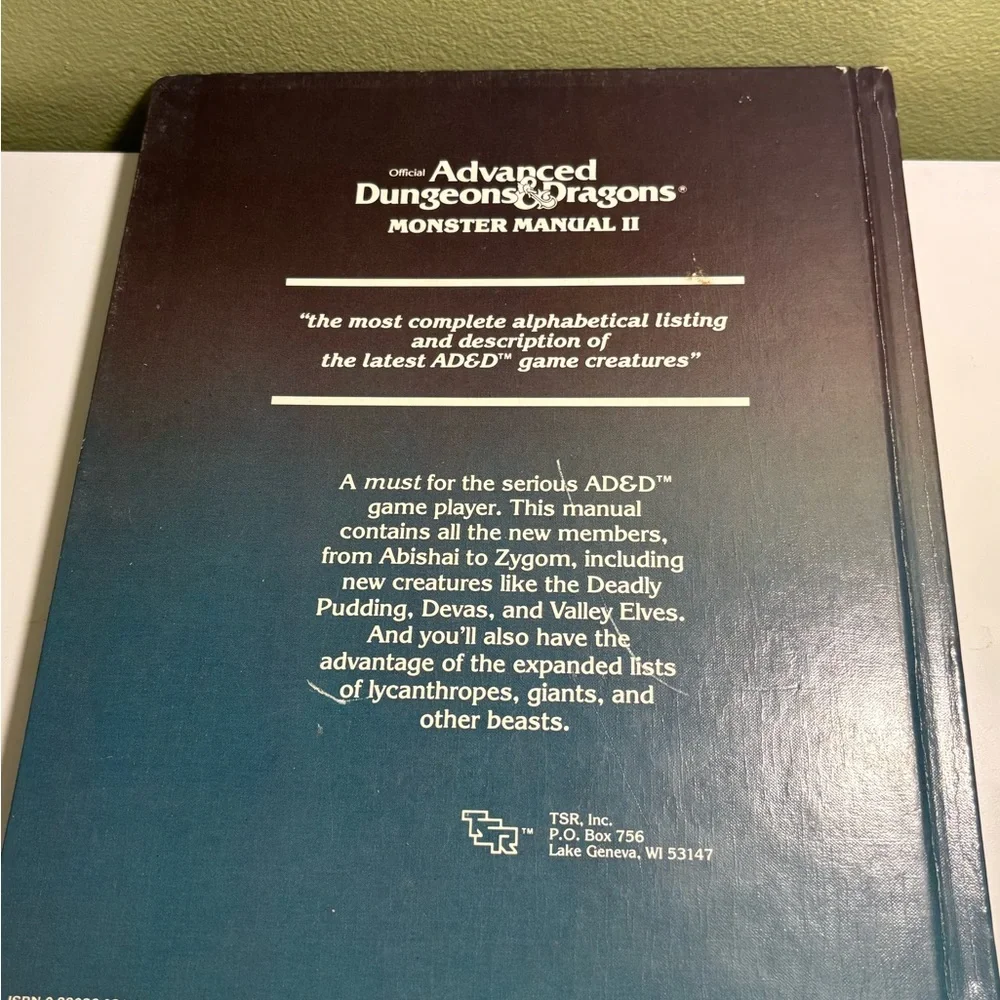 First Edition Advanced Dungeons & Dragons Monster Manual II